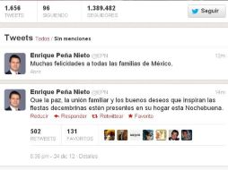 El nuevo mandatario envió un mensaje dirigido a las familias de México. ESPECIAL  /