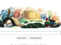 En el ''doodle'' se aprecian colores tenues y las letras de Google intercaladas en un paisaje navideño. ESPECIAL  /