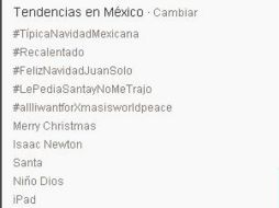 Los mexicanos hablan sobre las fiestas navideñas en la red social. ESPECIAL  /
