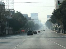 Las principales vialidades de la capital mexicana se encuentran semivacías, tras los festejos. NOTIMEX  /