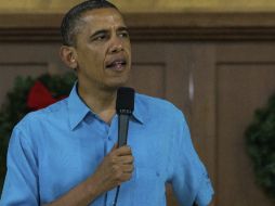 El presidente Barack Obama se encontraba en Hawai al lado de su familia y algunos funcionarios. EFE  /