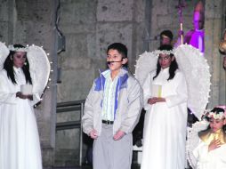 PASTORELA. Los niños ejecutaron todo lo que habían ensayado para su presentación.  /