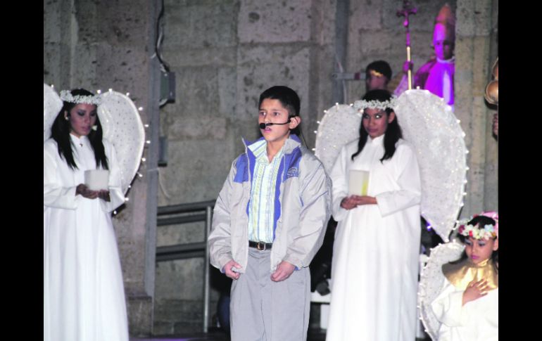 PASTORELA. Los niños ejecutaron todo lo que habían ensayado para su presentación.  /