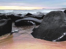 Las Labradas. Conjunto de rocas con petrograbados cerca de Mazatlán, próximos a la zona de La flor del océano. ESPECIAL  /