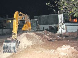 PARAN OBRAS. Aspecto de los trabajos de demolición en la finca de la Colonia Lafayette.  /