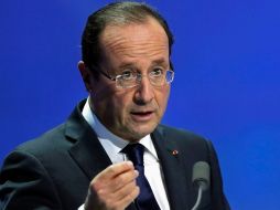 ''De forma general somos partidarios de que la población civil sea protegida y preservada'', señala Hollande. ARCHIVO  /