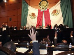 Aspecto de la sesión de hoy de la Comisión Permanente del Congreso de la Unión. EL UNIVERSAL  /