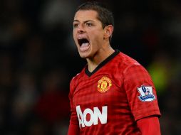 Javier Hernández anota cada 85 minutos, promedio superior al de compañeros como Robin Van Persie. ARCHIVO  /