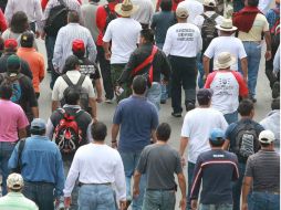La marcha comenzó en el parque Bicentenario para llegar hasta la plaza central. ARCHIVO  /