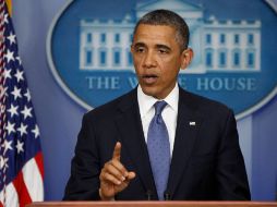 Barack Obama habló tras reunirse hoy con líderes del Congreso. REUTERS  /