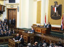 El presidente defendió la nueva ''Carta Magna'' durante su discurso. EFE  /