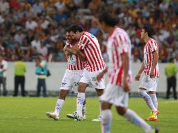 Necaxa y Santos ofrecieron un choque con voltereta, alcance, goles y emociones incluidas que culminó con ocho goles. ARCHIVO  /