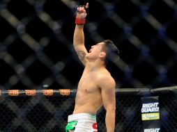De esta forma, el de Apodaca, Nuevo León, continúa en ascenso dentro de la UFC. AP  /