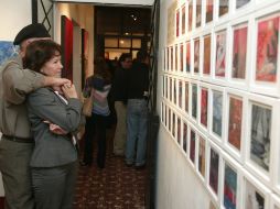 En la exposición el artista muestra su obsesión por el comic. ARCHIVO  /