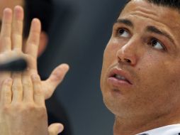 Ronaldo, cuyo contrato con el Real Madrid finaliza en 2015, prefirió no  hablar sobre su renovación. EFE  /