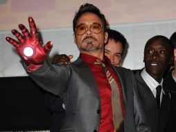 Robert Downey Jr. Posa en una convención de cómics. Iron Man 3 se estrenará el 3 de mayo. ARCHIVO  /