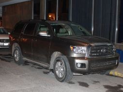 La camioneta Toyota, Sequoia, cuenta con reporte de asalto del día 28 de diciembre de 2012. ESPECIAL  /