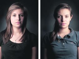 “Michelle día 28” y “Michelle día 14”. La serie 2814 muestra mujeres el día de su ovulación y menstruación. PAULA ISLAS  /