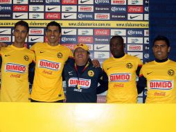 Reyes, 'Maza', Herrera, Mena y Martínez buscarán que América este disputando el título en el Clausura 2013. MEXSPORT /