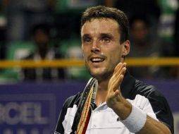 El tenista español celebra su triunfo sobre Benoit Paire. AP /