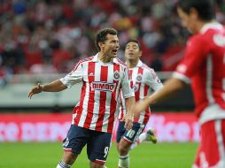 Miguel Sabah fue héroe y villano en el partido ante el Toluca ya que anota el gol del empate pero se fue expulsado del juego.  /