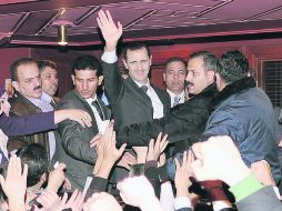 Bashar al Assad. ''Los países involucrados deben comprometerse a no seguir financiando las armas'' AFP /