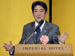 El primer ministro japonés, Shinzo Abe, ha dicho que será más enérgico con la disputa territorial. EFE /