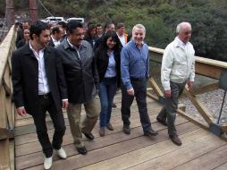 El evento de presentación del nuevo puente corrió a cargo del gobernador del Estado de Jalisco.  /