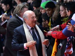 El presidente de la FIFA, Joseph Blatter, ha sido energico en torno al racismo en el futbol. XINHUA /