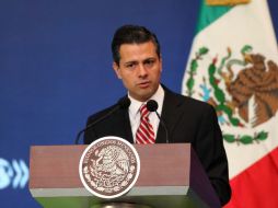 Peña Nieto sostiene que la confianza internacional en México no se puede soportar sólo en una ''luna de miel''. SUN /