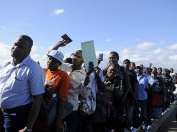 Regresaron desde República Dominicana por medio de los programas de la OIM. REUTERS /