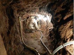 El túnel tiene tres desniveles y estaba equipado con un sistema de bombeo de agua y ventilación. SUN /