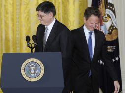 Obama aseguró que pese a los logros obtenidos por Geithner ''existe aún mucho trabajo por hacer''. XINHUA /