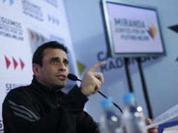 Capriles, líder de la oposición, también lamenta decisión del Tribunal. EFE /
