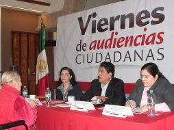 El alcalde tapatío, Ramiro Hernández, durante el viernes de audiencias ciudadanas.  /