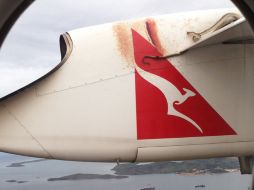 En varias ocasiones se desplazó hacia delante, pero el frío viento la impulsaba atrás otra vez. AFP-ROBERT WEBER  /