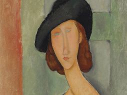 Fotografía facilitada por Christie's del retrato pintado por Amedeo Modigliani, de su amante y musa Jeanne Hébuterne. EFE /