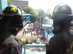 Las verificaciones de edificios públicos y lugares de concentración masiva de personas estuvo a cargo de los cuerpos de bomberos. ARCHIVO /