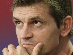 Para el ténico ayudante, Tito Vilanova ''es muy fuerte''. ARCHIVO /