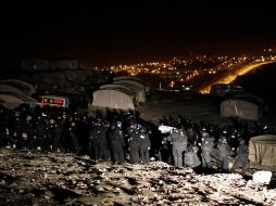 El desalojo, en el que participaron cientos de militares y policías, se llevó a cabo en el asentamiento de Ma'aleh Adumim. REUTERS /