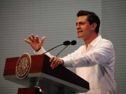 El Mandatario pide mayor coordinación a autoridades para enfrentar problemas relacionados con el agua. NTX /