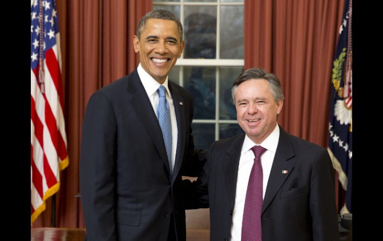 Obama recibió a Medina Mora en la Casa Blanca. NTX /