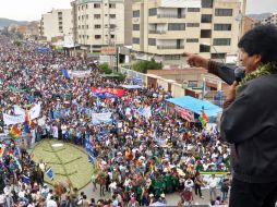 Morales es el líder de los cocaleros desde hace más de 16 años y desde su asunción a la presidencia de Bolivia. AFP /