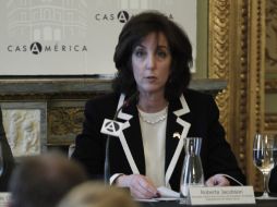 Roberta Jacobson dijo que es vital que México fortalezca sus instituciones democráticas para confrontar el crimen. NTX /