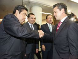 Peña saluda a Barbosa a su llegada al Senado de la República NTX /