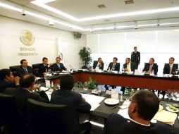 Peña se reúne con los coordinadores parlamentarios del Congreso de la Union NTX /