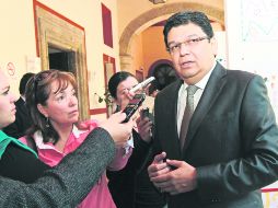 El presidente del Itei, Jorge Gutiérrez Reynaga, acudió al Congreso del Estado para entregar su informe de actividades. EL INFORMADOR /