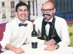 CHEF Y SOMMELIER. Héctor Romero Aviña y Miguel Valadez.  /