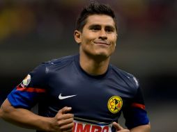 Osvaldo Martinez festeja su anotación conseguida al minuto 55 en la victoria de su equipo sobre el Altamira. MEXSPORT /