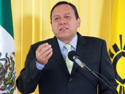 El presidente nacional del Partido de la Revolución Democrática (PRD), Jesús Zambrano, acudió a la Cámara de Diputados. ARCHIVO /